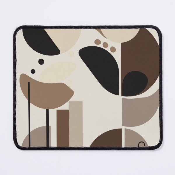 Item preview, Geometric Arches Sand Dunes Cream Print designed and sold by EnmarcArt.