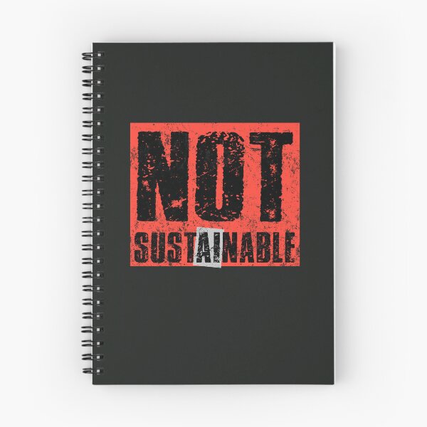 Item preview, STOP AI / Anti-AI Symbol - Not sustainable designed and sold by Frank J. Art.