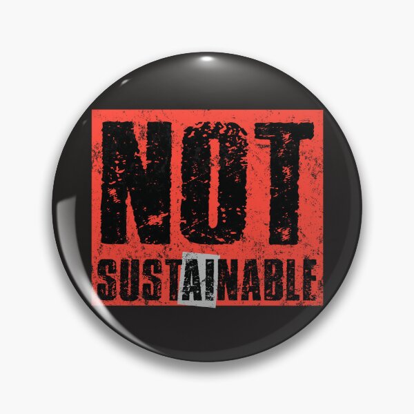 Item preview, STOP AI / Anti-AI Symbol - Not sustainable designed and sold by Frank J. Art.