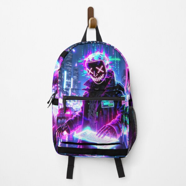 Item preview, Neon Cyberpunk Hacker LED Mask designed and sold by ExploreAura Studio.