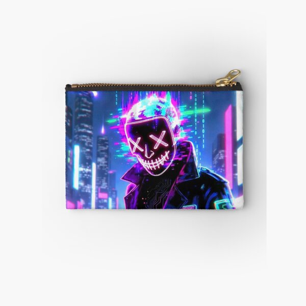 Item preview, Neon Cyberpunk Hacker LED Mask designed and sold by ExploreAura Studio.