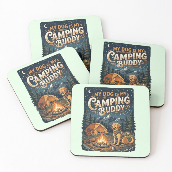 Item preview, My Dog Is My Camping Buddy – Cute Outdoor Dog Camping Design designed and sold by PGRprint.
