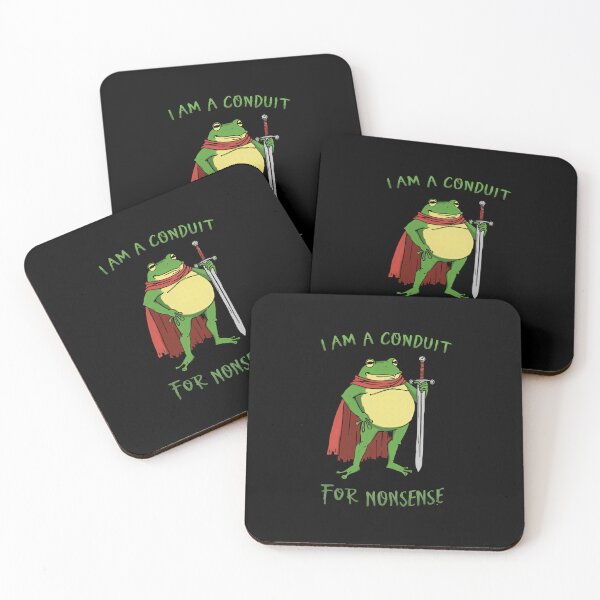 Item preview, I Am A Conduit For Nonsense Funny Frog Meme Quote designed and sold by RetroMini2026.