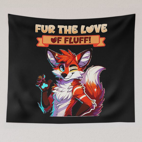 Item preview, Fur The Love Of Fluff! Furry Fandom Anthropomorphic Lover Community designed and sold by CalyZOam99.