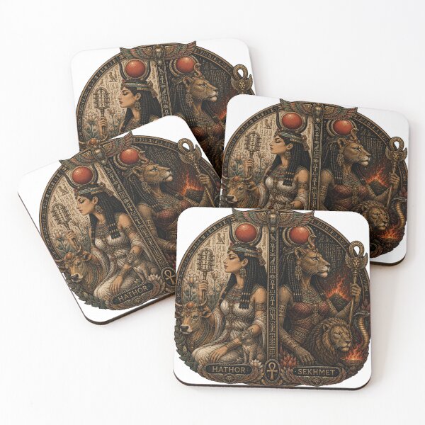 Item preview, Hathor & Sekhmet — Two Faces of the Same Goddess | History Shapers Series designed and sold by Qorvun.