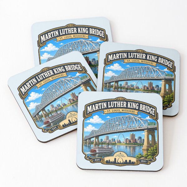 Item preview, Martin Luther King Bridge, St. Louis, Missouri designed and sold by Myra365Art.