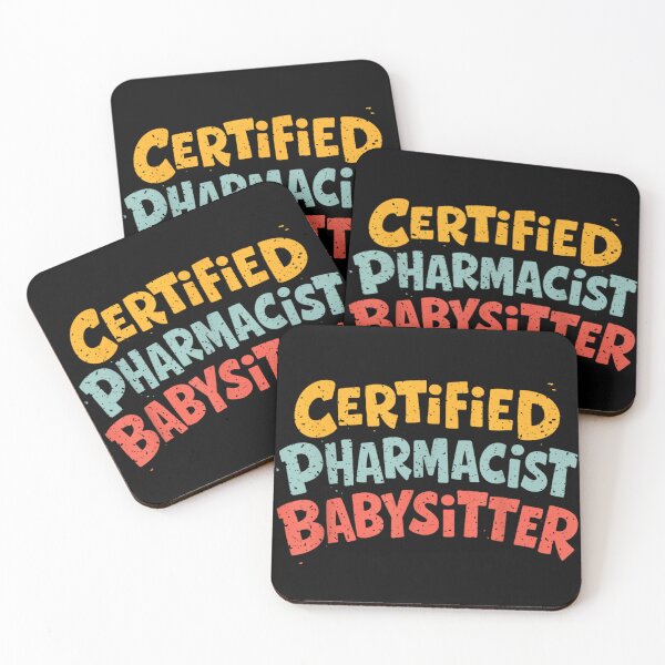 Item preview, Vintage Certified Pharmacist Babysitter Funny Pharmacy Technician Profession Typography Gift designed and sold by GalenoHenley.