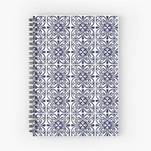 Item preview, Indigo Navy Blue White Moroccan Trellis Lattice Pattern designed and sold by HotHibiscus.