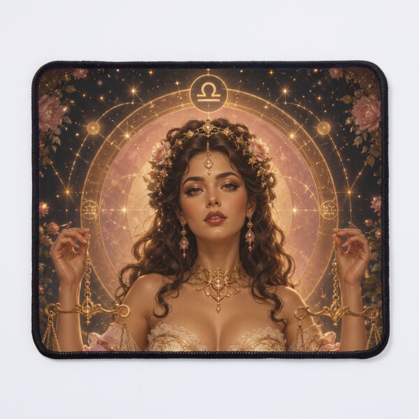 Item preview, Libra Zodiac Maiden | Cottagecore Astrology Goddess Art Print | Celestial Balance designed and sold by MissSaylor.