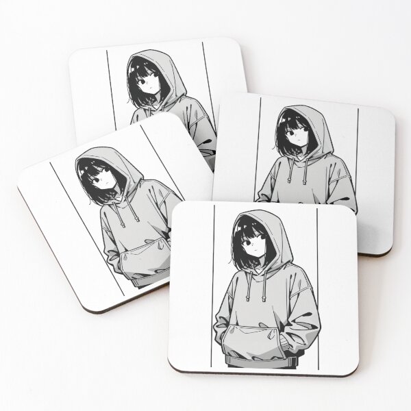 Item preview, Fashion - Man in Grey Hoodie Hood Up Streetwear Anime designed and sold by AnimeShin.