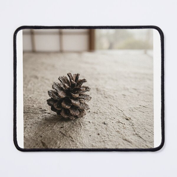 Item preview, Pine Cone in Morning Dew | Japanese Wabi-Sabi Art | Zen Botanical Minimalist Print designed and sold by KUZU-NOHA.