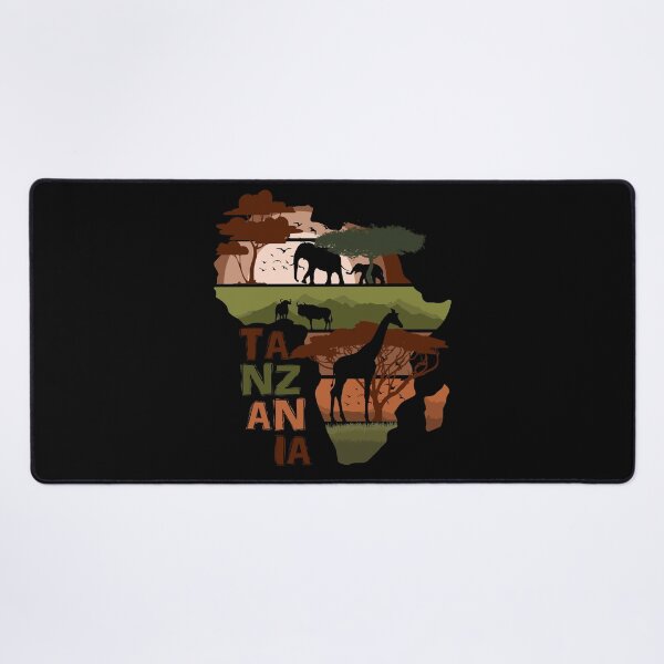 Item preview, Tanzania Africa Safari Wildlife Silhouette designed and sold by marke770.