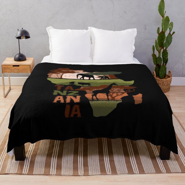 Item preview, Tanzania Africa Safari Wildlife Silhouette designed and sold by marke770.
