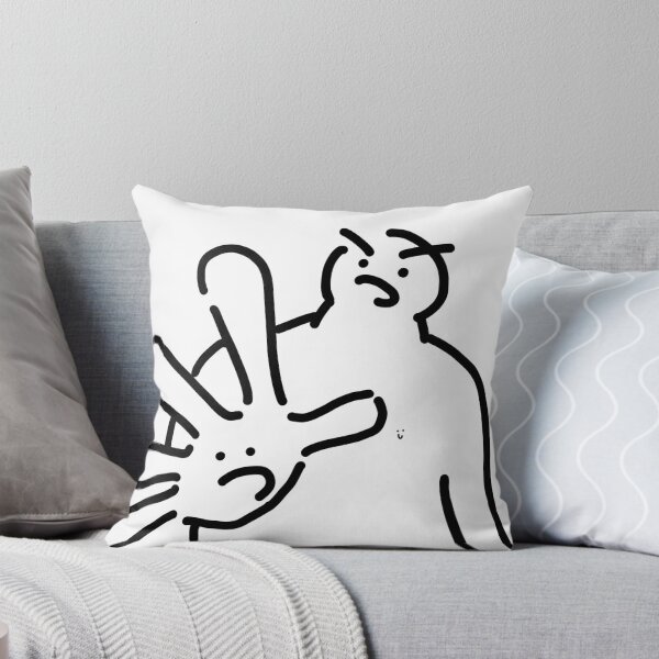 Item preview, Nicest Guy: NO! Funny Overwhelmed Hand Doodle - Quirky Minimalist Line Art Meme designed and sold by NicestGuy.
