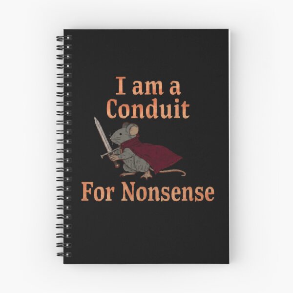 Item preview, I Am A Conduit For Nonsense Funny Mouse Warrior Fantasy Saying designed and sold by RetroMini2026.