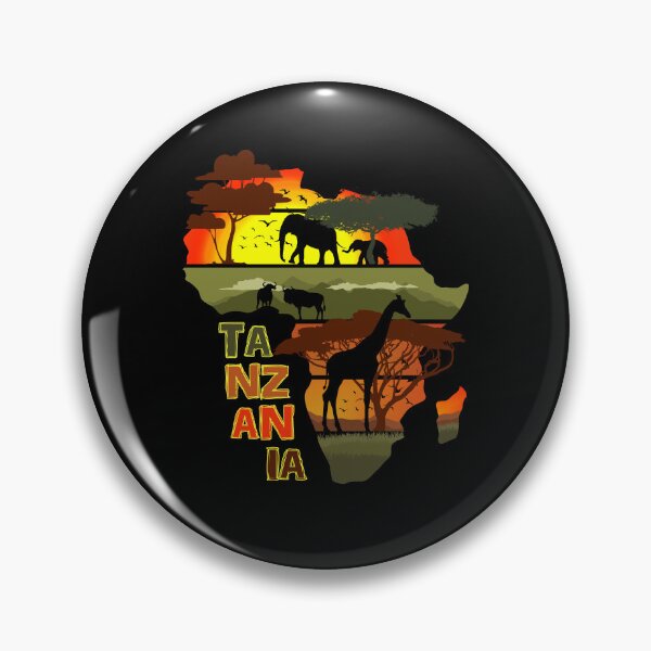 Item preview, Tanzania Safari Africa Wildlife Silhouette Design designed and sold by marke770.