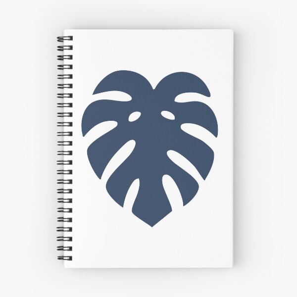 Item preview, Navy Blue Monstera Leaf Illustration designed and sold by BetweenForms.