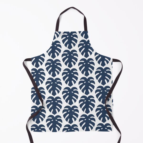 Item preview, Navy Blue Monstera Leaf Illustration designed and sold by BetweenForms.