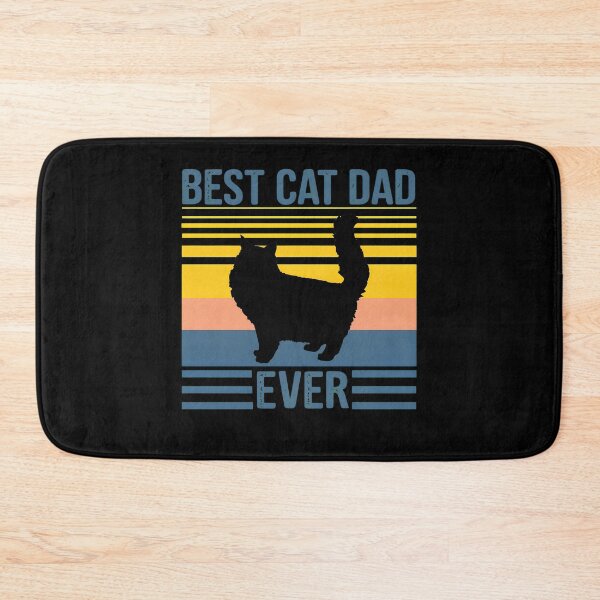 Item preview, Best Cat Dad Ever Retro Cat Silhouette T-Shirt designed and sold by Dmo3HarkoArt.