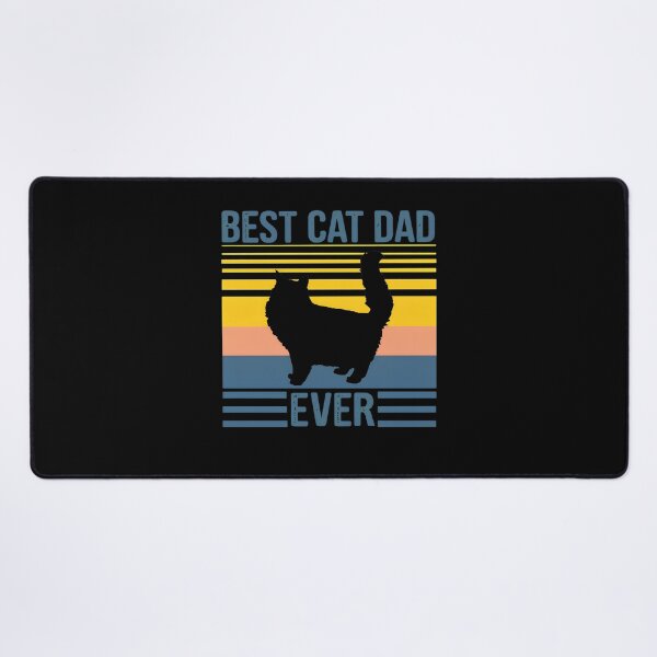 Item preview, Best Cat Dad Ever Retro Cat Silhouette T-Shirt designed and sold by Dmo3HarkoArt.