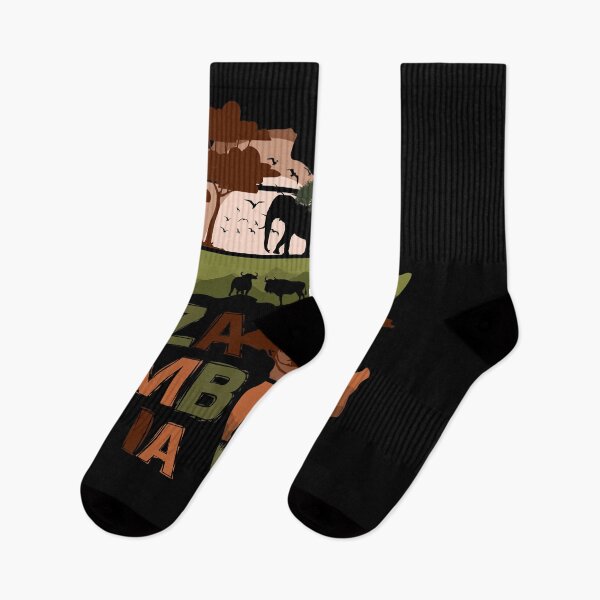 Item preview, Zambia African Safari Wildlife Map Silhouette designed and sold by marke770.