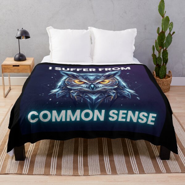 Item preview, Owl Sense, I suffer from Common Sense, Common Sense designed and sold by AnimalVibes.