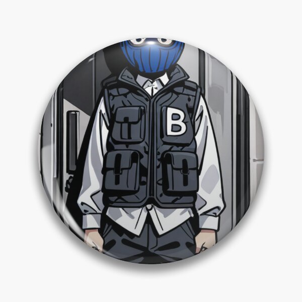 Item preview, Fashion - Man in Grey Puffer Vest Balaclava Cargo Streetwear Anime Variant 2 designed and sold by AnimeShin.