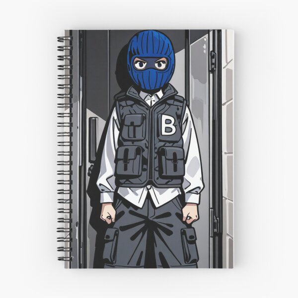 Item preview, Fashion - Man in Grey Puffer Vest Balaclava Cargo Streetwear Anime Variant 2 designed and sold by AnimeShin.