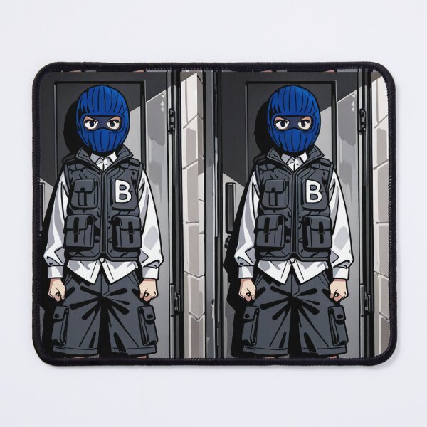 Item preview, Fashion - Man in Grey Puffer Vest Balaclava Cargo Streetwear Anime Variant 2 designed and sold by AnimeShin.