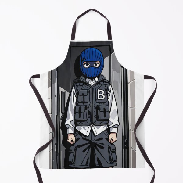 Item preview, Fashion - Man in Grey Puffer Vest Balaclava Cargo Streetwear Anime Variant 2 designed and sold by AnimeShin.