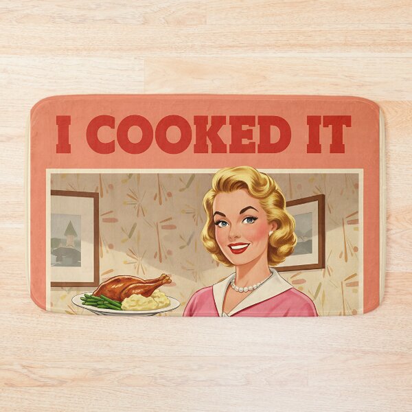 Item preview, Funny Vintage I Cooked It So You Better Like It Retro Sarcastic Kitchen Gift designed and sold by Retro-Anime9.