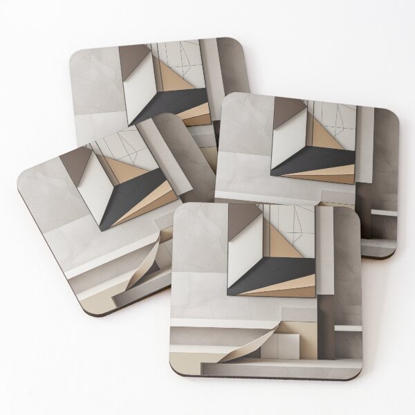 Item preview, Abstract Impossible Stairs Surreal Architecture Print designed and sold by EnmarcArt.