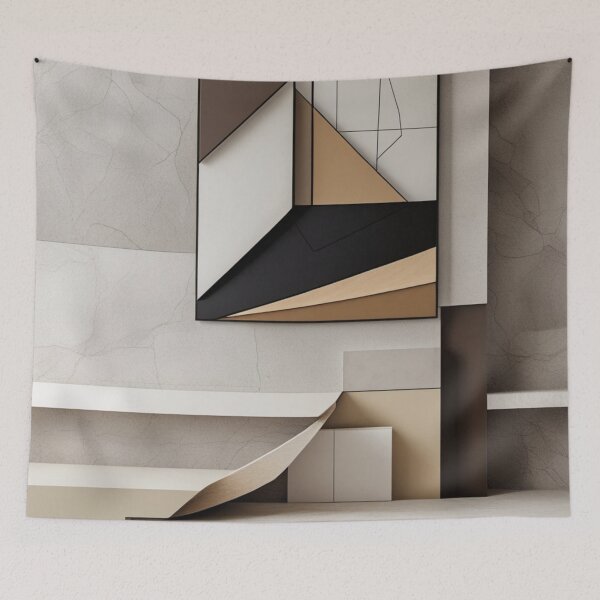 Item preview, Abstract Impossible Stairs Surreal Architecture Print designed and sold by EnmarcArt.