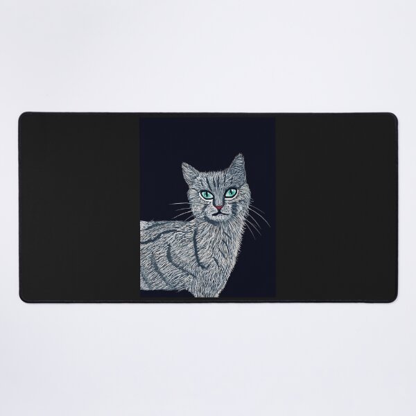 Item preview, Intriguing Cat with Bright Green Eyes designed and sold by Elaine M Hayward .