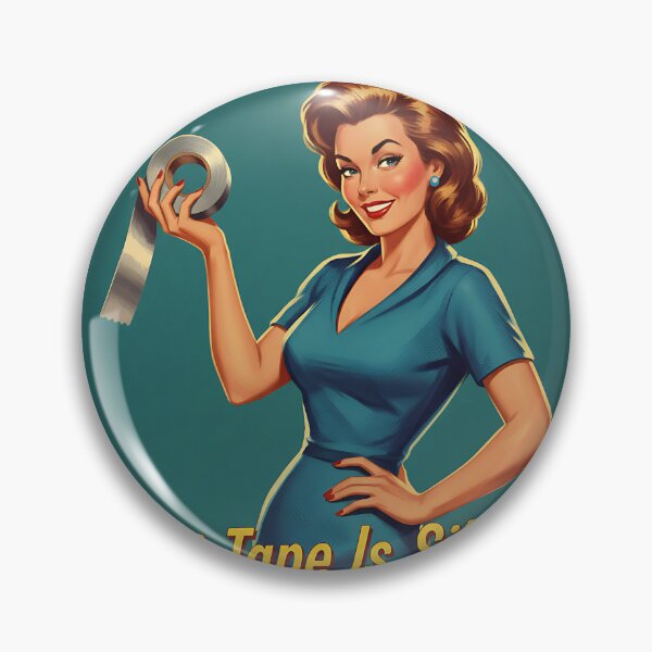 Item preview, Funny Vintage Silence Is Golden Duct Tape Is Silver Retro Sarcastic Gift designed and sold by Retro-Anime9.