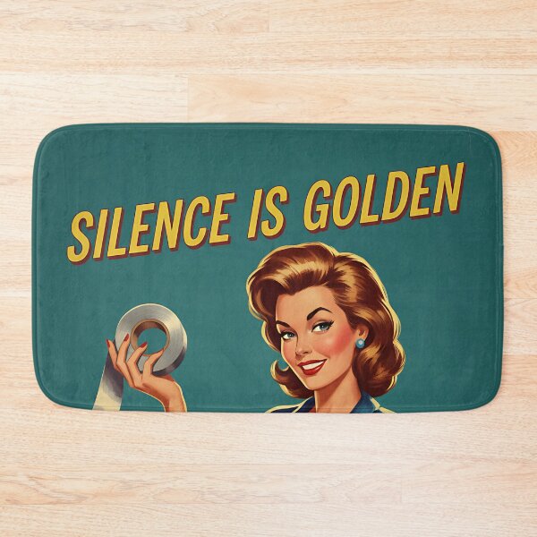 Item preview, Funny Vintage Silence Is Golden Duct Tape Is Silver Retro Sarcastic Gift designed and sold by Retro-Anime9.