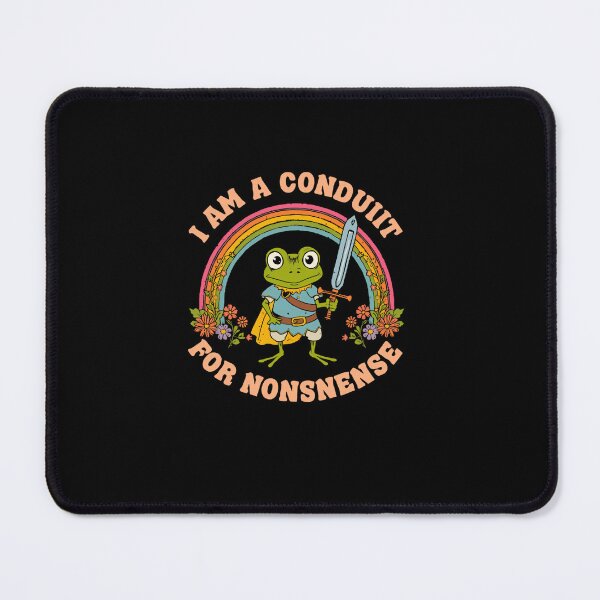 Item preview, I Am A Conduit For Nonsnsense Funny Fantasy Frog Gamer designed and sold by RetroMini2026.