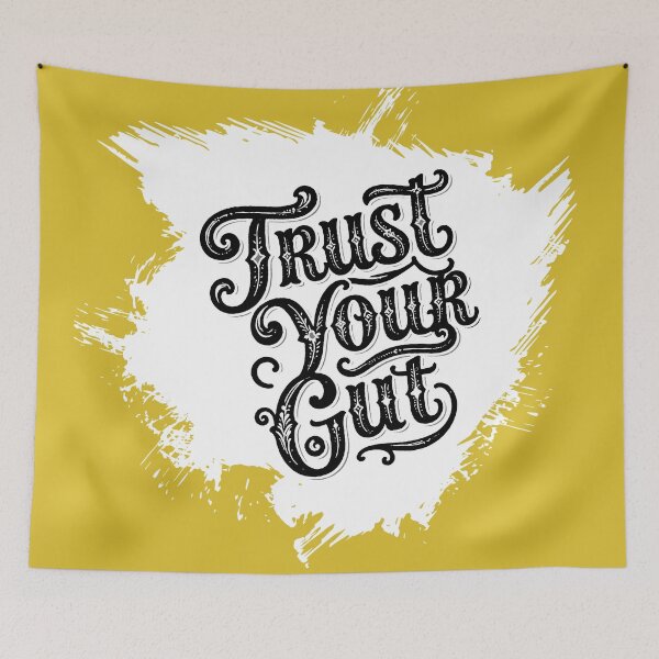 Item preview, Trust Your Gut - Black on White designed and sold by LisaMise.