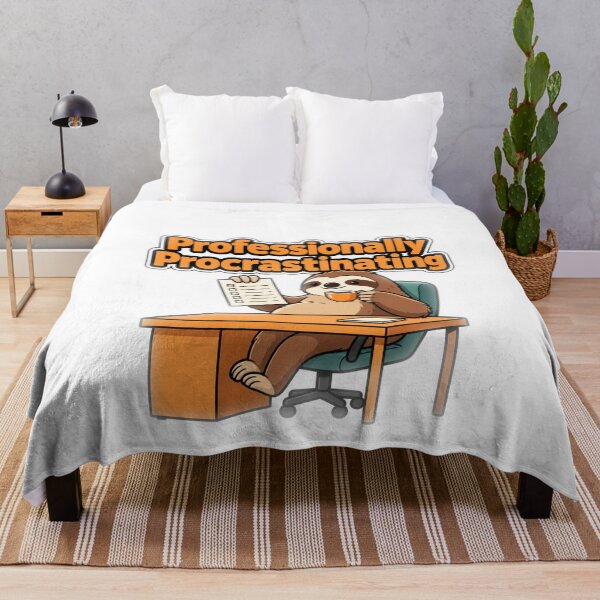 Item preview, Professionally Procrastinating Funny Sloth Office Worker Design designed and sold by KP Creative Co.