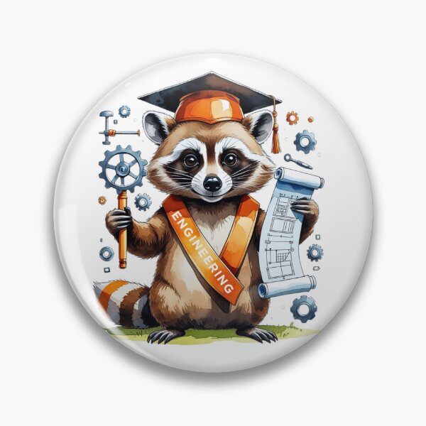 Item preview, Cute Raccoon Engineering Major Graduate designed and sold by AQUILAKREO.