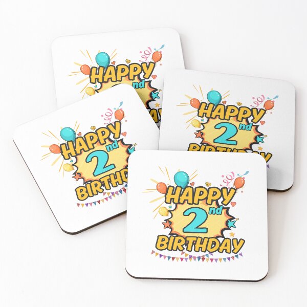 Artikelvorschau, Happy 2nd Birthday Fun Design entworfen und verkauft von variant designer.