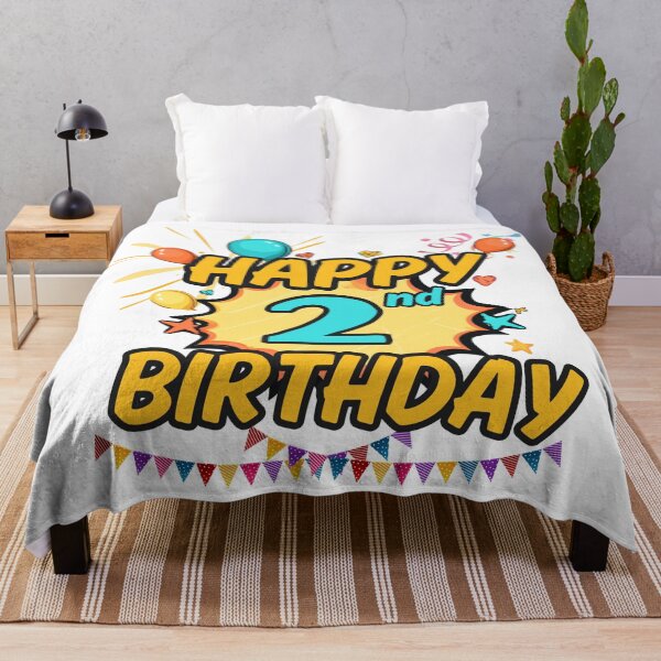 Item preview, Happy 2nd Birthday Fun Design designed and sold by variant designer.