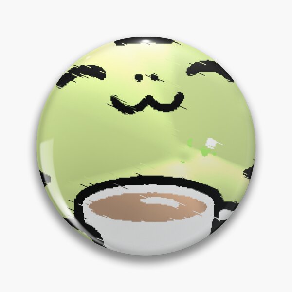 Item preview, Happy Kawaii Frog Drinking Tea Pixel Aesthetic designed and sold by AstronautMerch.