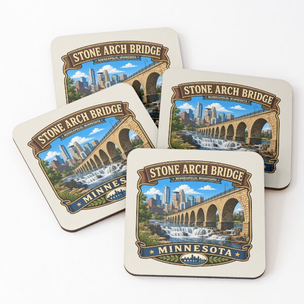 Item preview, Stone Arch Bridge, Minneapolis, Minnesota designed and sold by Myra365Art.