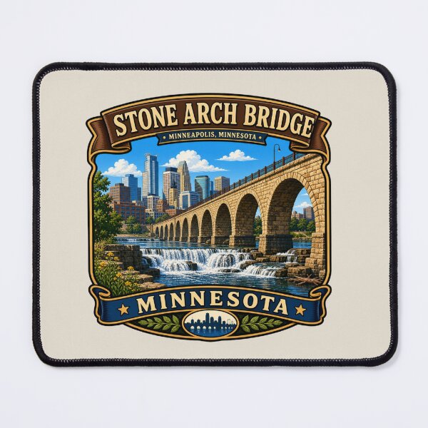 Item preview, Stone Arch Bridge, Minneapolis, Minnesota designed and sold by Myra365Art.
