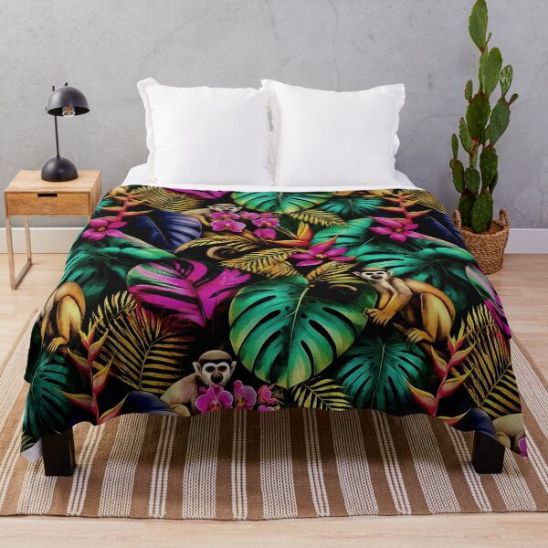 Item preview, Monkey Jungle Dreams Seamless Surface Pattern designed and sold by taiche.