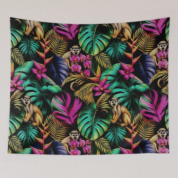 Item preview, Monkey Jungle Dreams Seamless Surface Pattern designed and sold by taiche.