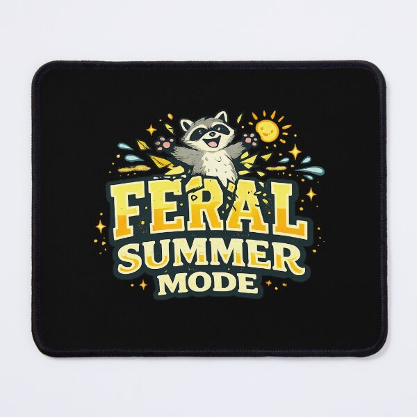 Item preview, Feral Summer Mode Raccoon Funny Shirt Goblincore Chaos Gift Trash Panda Tee Summer Humor Night Creature Shirt designed and sold by Gremlin Hours.