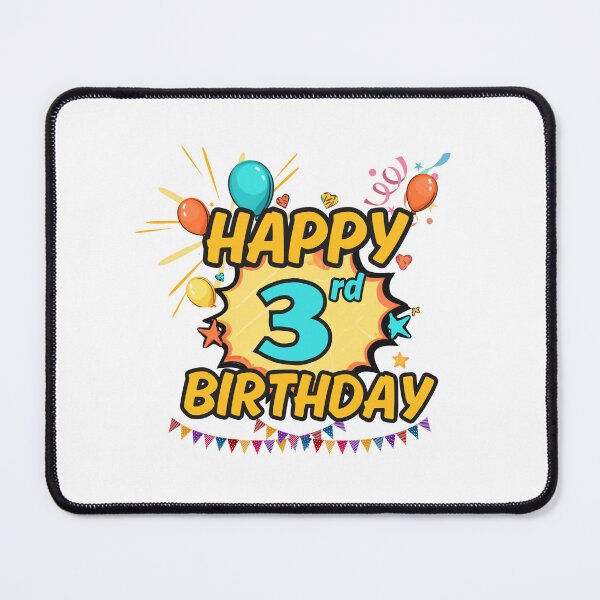 Item preview, Happy 3rd Birthday Cute Design designed and sold by variant designer.