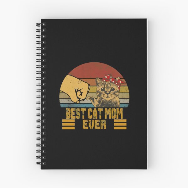 Item preview, Best Cat Mom Ever Fist Bump Retro Sunset designed and sold by Dmo3HarkoArt.